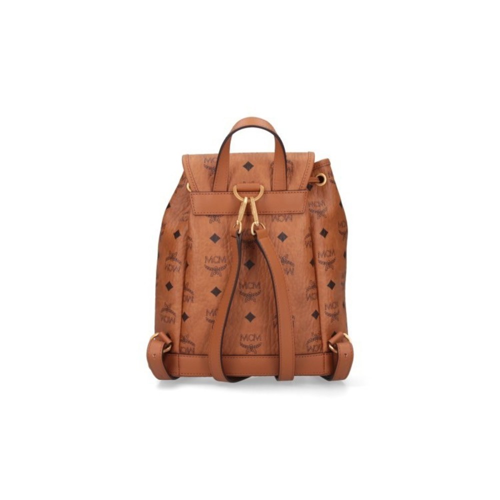 Mcm Aren Mini Backpack Brown - NWT - Picture 3 of 5